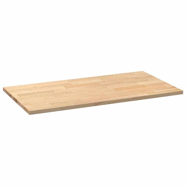 vidaXL køkkenbordplade 120x63,5x2,7 cm massivt egetræ rektangulær