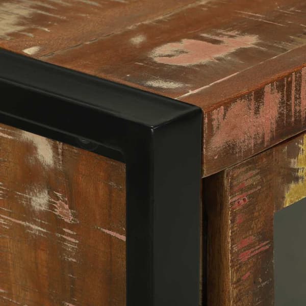 vidaXL Badeværelsesskab Brun 40 x 30 x 60 cm Solid genbrugs træ