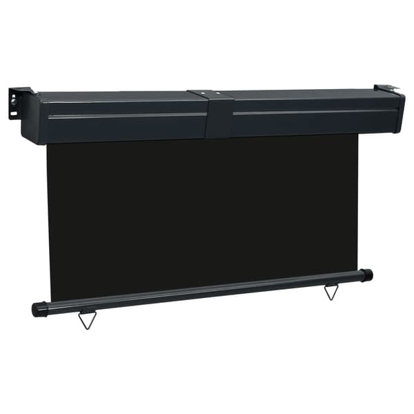 vidaXL sidemarkise til altan 140x250 cm sort