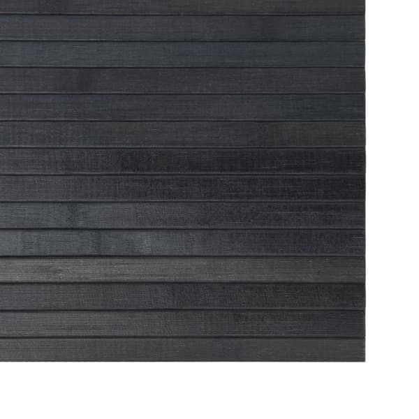 vidaXL gulvtæppe 100x200 cm rektangulær bambus grå