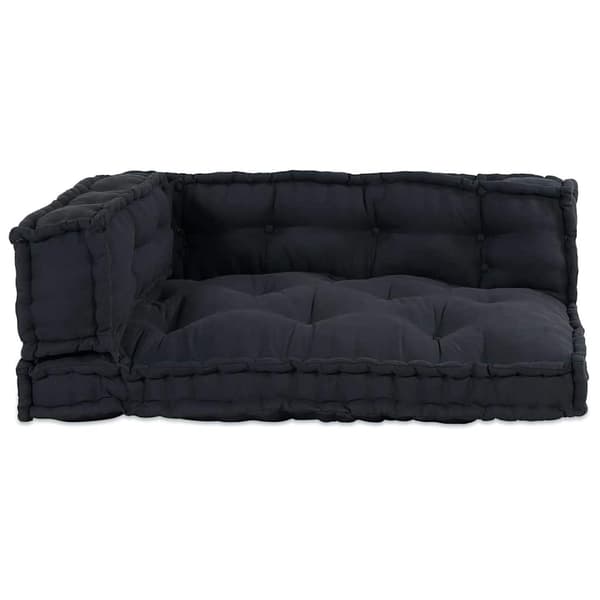 vidaXL Modulært patchwork sofa 3 pcs Antracit 120 x 80 x 38 cm Stof