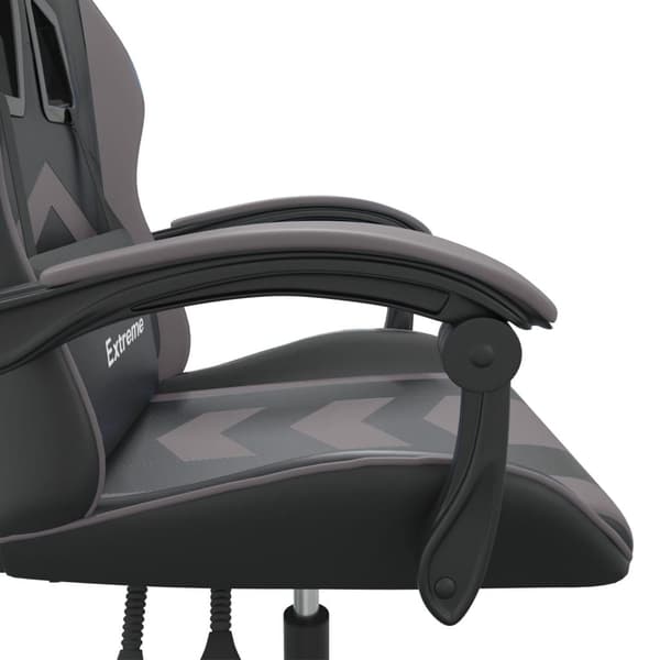 vidaXL gamingstol kunstlæder sort og grå