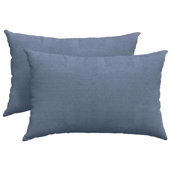 vidaXL Sofapuder 2 pcs Blå 60 x 40 cm Velourstof