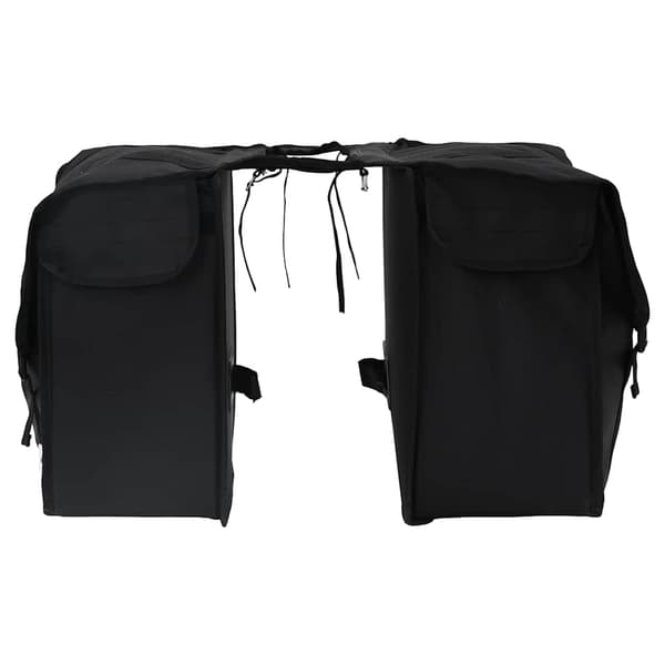 vidaXL Cykeltaske Sort 18.5 x 40 x 35 cm Polyester
