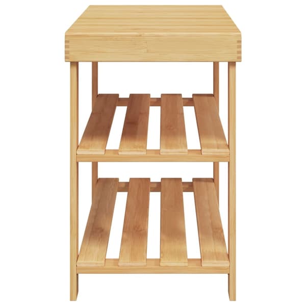 vidaXL Kenkäteline 3 kerrosta 70x27,5x45 cm bambu