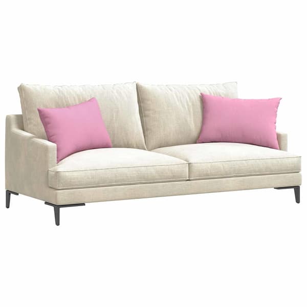 vidaXL Sofapuder 2 pcs Lyserød 60 x 40 cm Stof