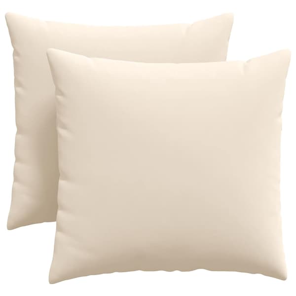 vidaXL Sofapuder 2 pcs Beige 45 x 45 cm Stof