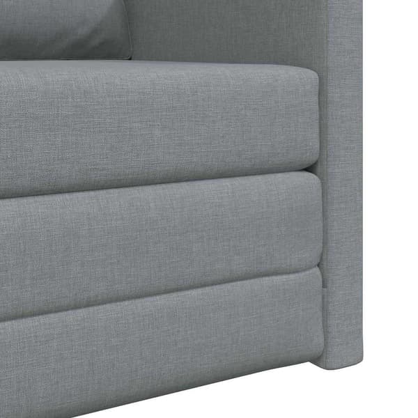 vidaXL Sovesofa 60cm Lysegrå Stof