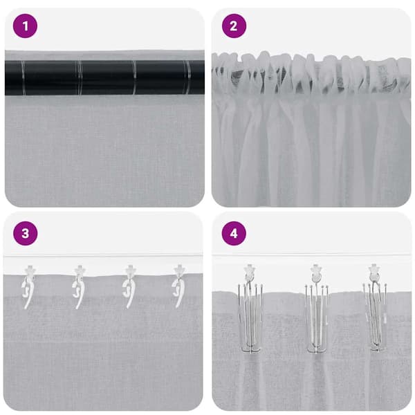 vidaXL Verhosatiini 2 pcs Tumma harmaa 175 x 140 cm Polyesteri