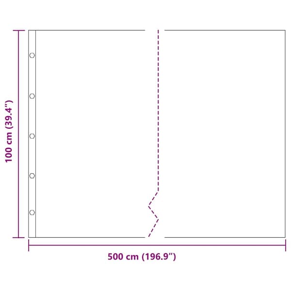 vidaXL Rodspærre Sort 1 x 5 m Polyethylen