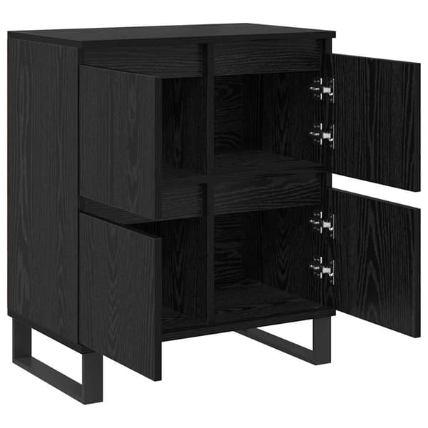 vidaXL Sideboard 2 pcs Sort eg 60 x 35 x 70 cm