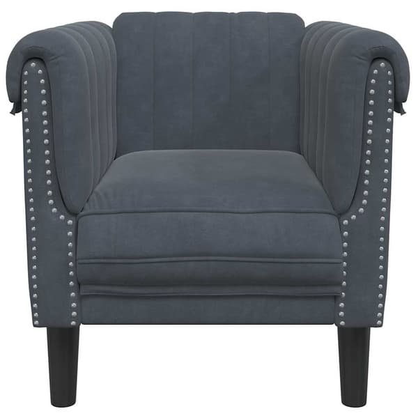 vidaXL sofastol velour mørkegrå