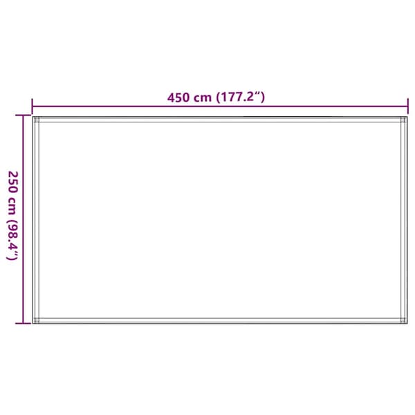 vidaXL telttæppe 250x450 cm sort