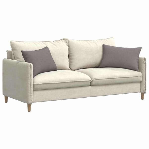 vidaXL Sofapuder 2 pcs Gråbrun 60 x 40 cm Stof