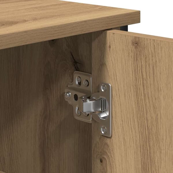 vidaXL Sideboard Artisan Egetræ 100 x 35 x 70 cm
