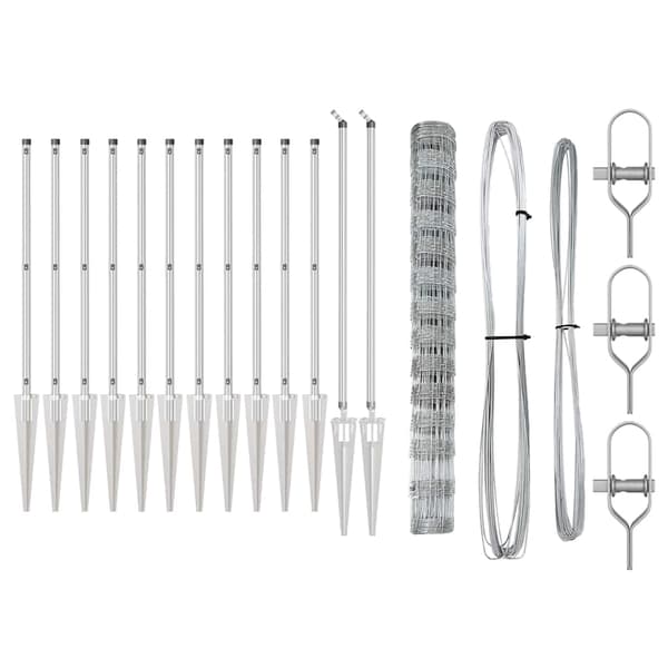 vidaXL Hegnspæl Galvaniseret 50 x 1,4 m Stål
