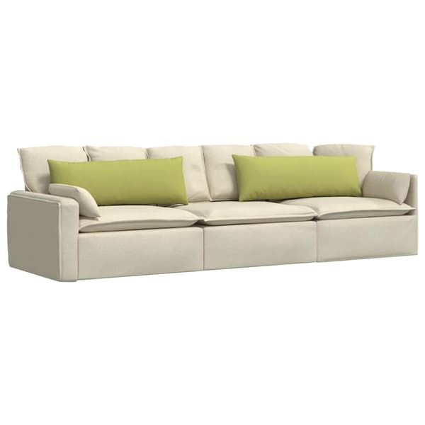 vidaXL Sofapuder 2 pcs Lys grøn 120 x 40 cm Stof