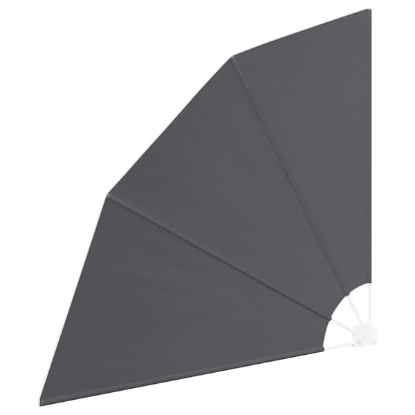 vidaXL Balkon Afskærmning Sort 140 x 140 cm Polyester