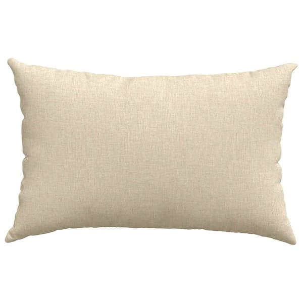 vidaXL Sofapuder 2 pcs Creme 60 x 40 cm Stof