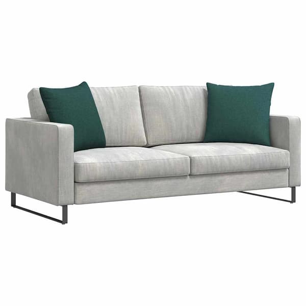 vidaXL Sofapuder 2 pcs Mørkegrøn 50 x 50 cm Stof