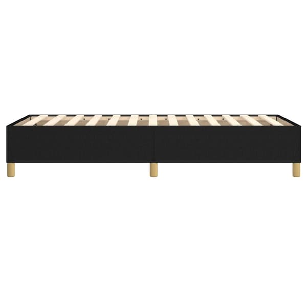 vidaXL Boxspring sengeramme Sort 100x200 cm Stof