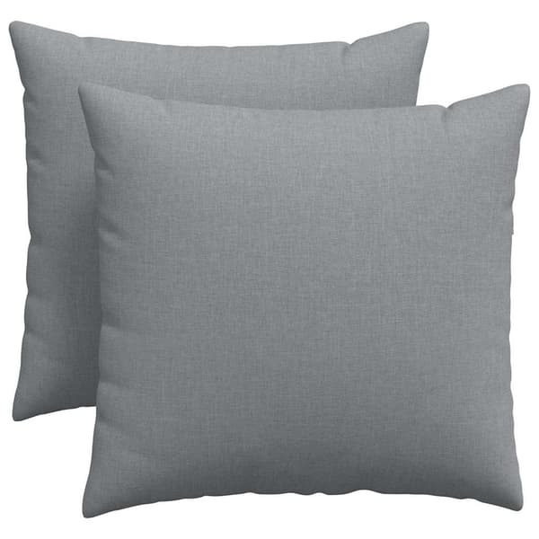 vidaXL Sofapuder 2 pcs Lysegrå 50 x 50 cm Stof