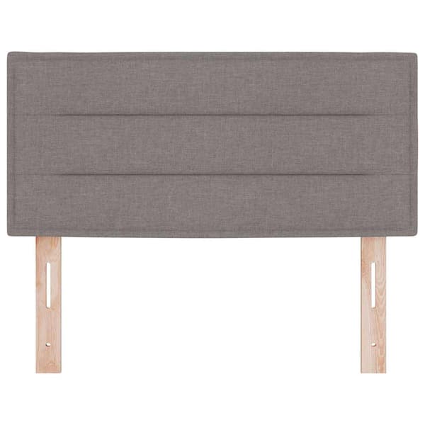 vidaXL Hovedgærde Gråbrun 100 cm Stof