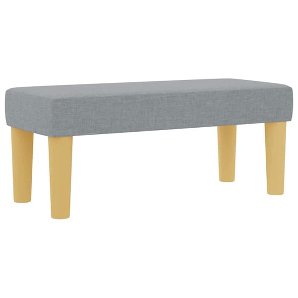 vidaXL Box spring seng med madras Lysegrå 80 x 200 cm Stof