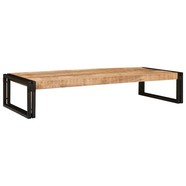 vidaXL Badeværelseshylde Brun 120 x 50 x 23 cm Solid Ru raw mango træ