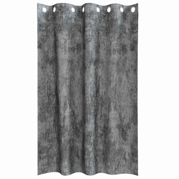 vidaXL Samettiverhot verhoilla 2 pcs Harmaa 175 x 140 cm Sametti