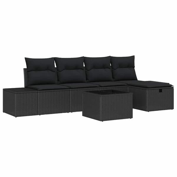 vidaXL Sofa Sæt med pude 5 pcs polyrattan