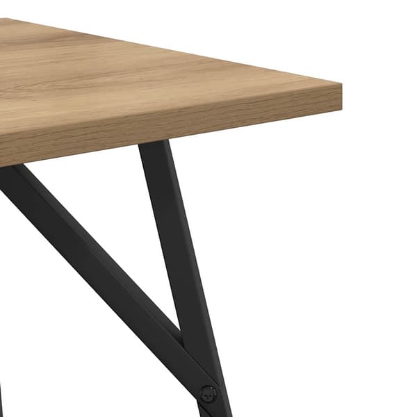 vidaXL Sidebordssæt 2 pcs Artisan egetræ og sort