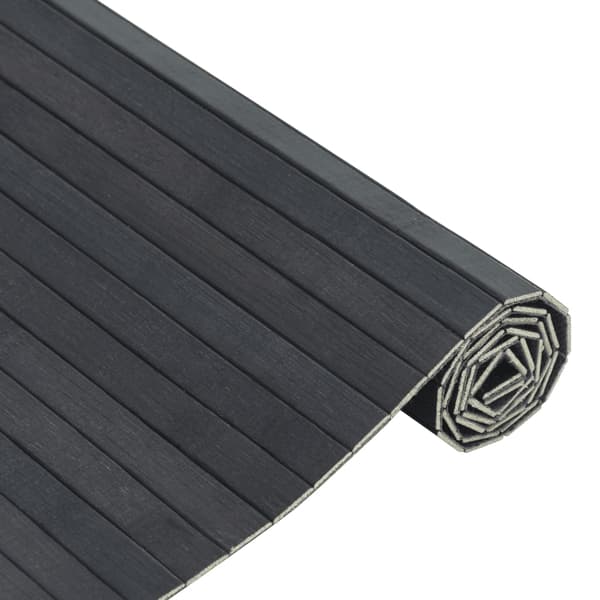 vidaXL Matto suorakaide harmaa 100x200 cm bambu