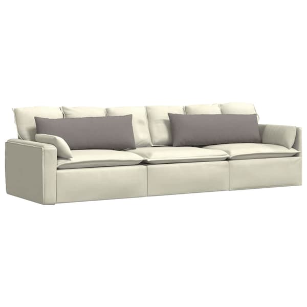 vidaXL Sofapuder 2 pcs Gråbrun 120 x 40 cm Stof