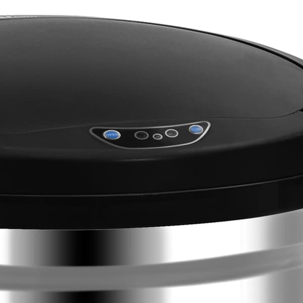 vidaXL affaldsspand med sensor 30 l rustfrit stål