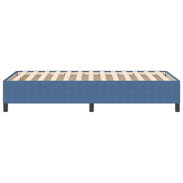 vidaXL Box spring seng Blå 90 x 200 cm Velourstof