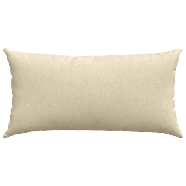 vidaXL Sofapuder 2 pcs Creme 80 x 40 cm Stof