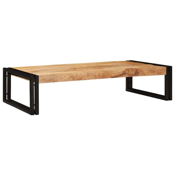 vidaXL Badeværelseshylde Brun 100 x 50 x 23 cm Solid Ru raw mango træ