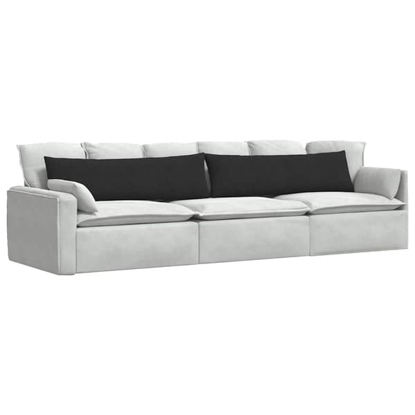 vidaXL Sofapuder 2 pcs Sort 145 x 40 cm Stof