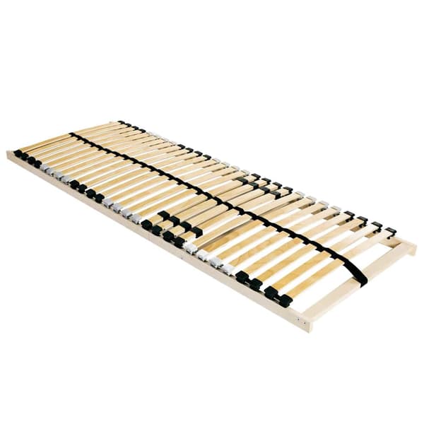 vidaXL Lamelbund Brun 140 x 190 cm Solid bøg
