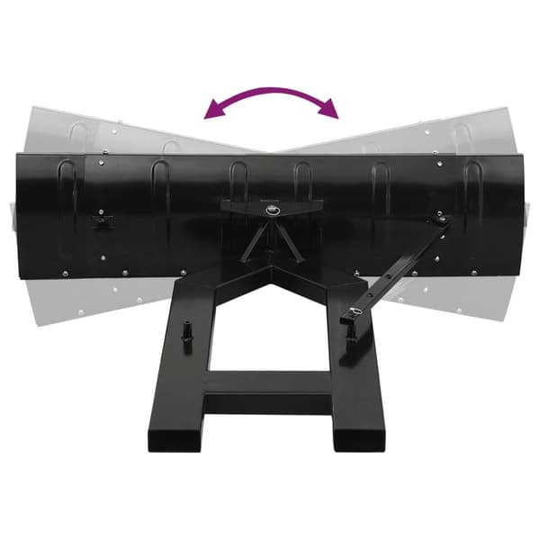 vidaXL sneplov til gaffeltruck 150x38 cm sort