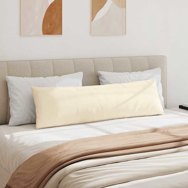 vidaXL Sofapuder 2 pcs Creme 145 x 40 cm Velourstof