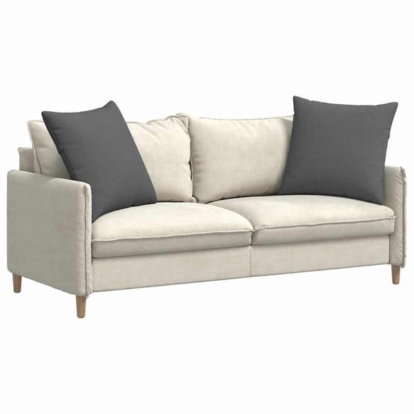 vidaXL Sofapuder 2 pcs Mørkegrå 80 x 80 cm Stof