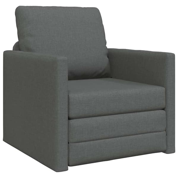 vidaXL Sovesofa 60cm Mørkegrå Stof
