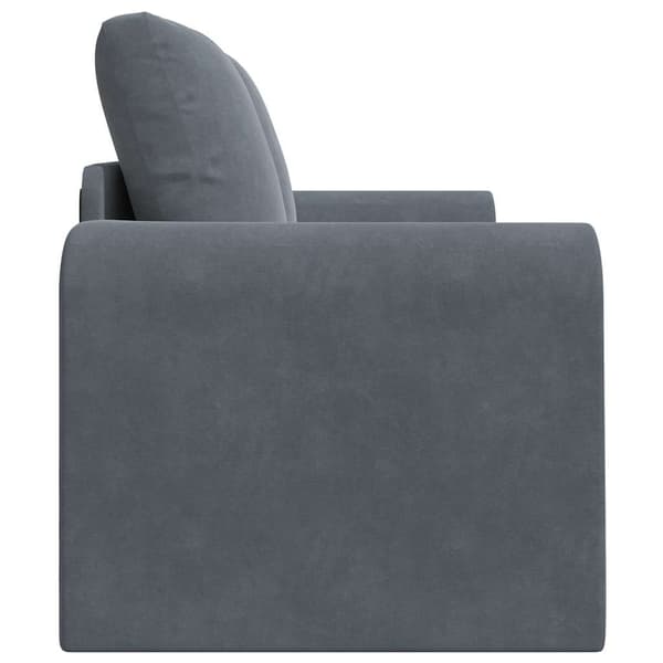 vidaXL Sovesofa 60cm Mørkegrå Fløjl