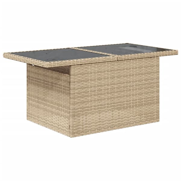vidaXL sofasæt til haven 8 dele med hynder polyrattan beige