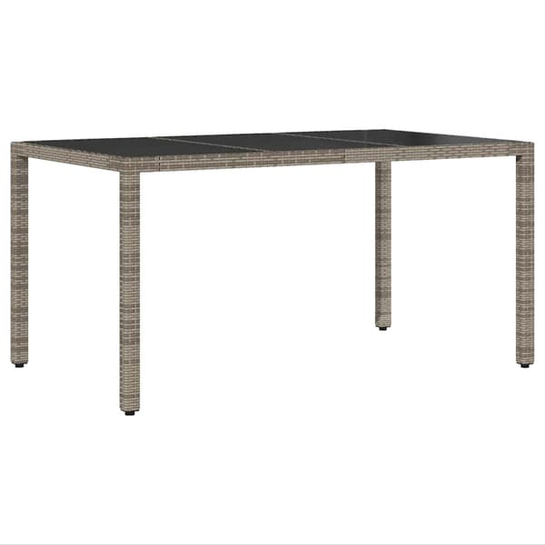 vidaXL Have Spisebordssæt 5 pcs Grå polyrattan