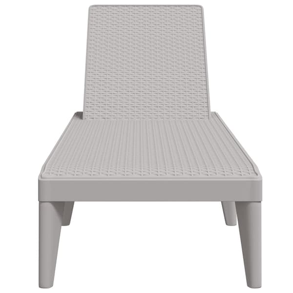 vidaXL liggestol 186x60x29 cm PP grå