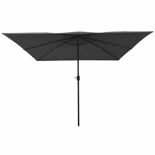 vidaXL Havesol Anthracit, sort 295 x 295 x 245 cm Polyester, Stål