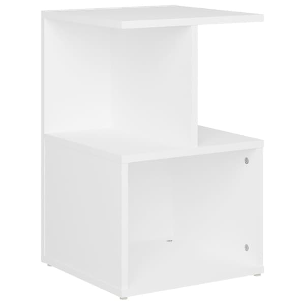 vidaXL sengeskab 35x35x55 cm spånplade hvid